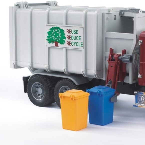 NIB Bruder 02811 Mack Granite Side Loading Garbage Toy Truck - Picture 3 of 3